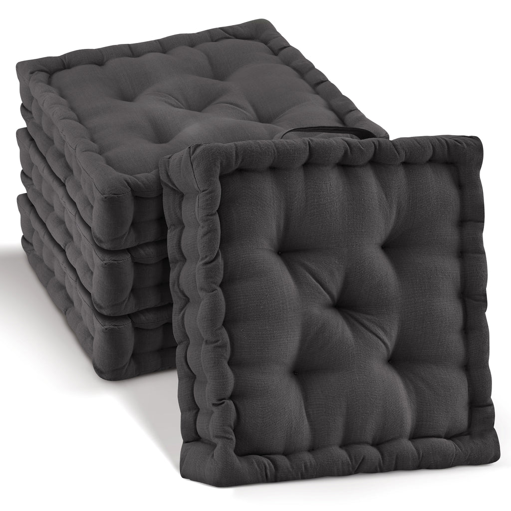 Beautissu Bodenkissen Set Sitzkissen 50x50 cm - Mila