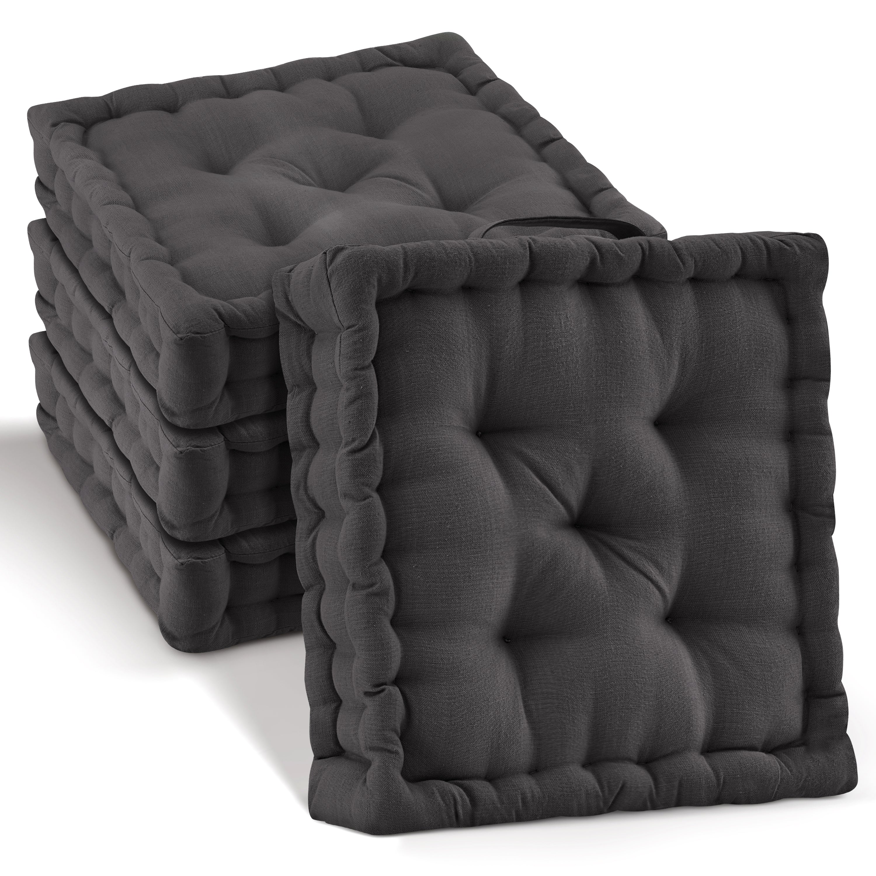 Beautissu Bodenkissen Set Sitzkissen 50x50 cm - Mila