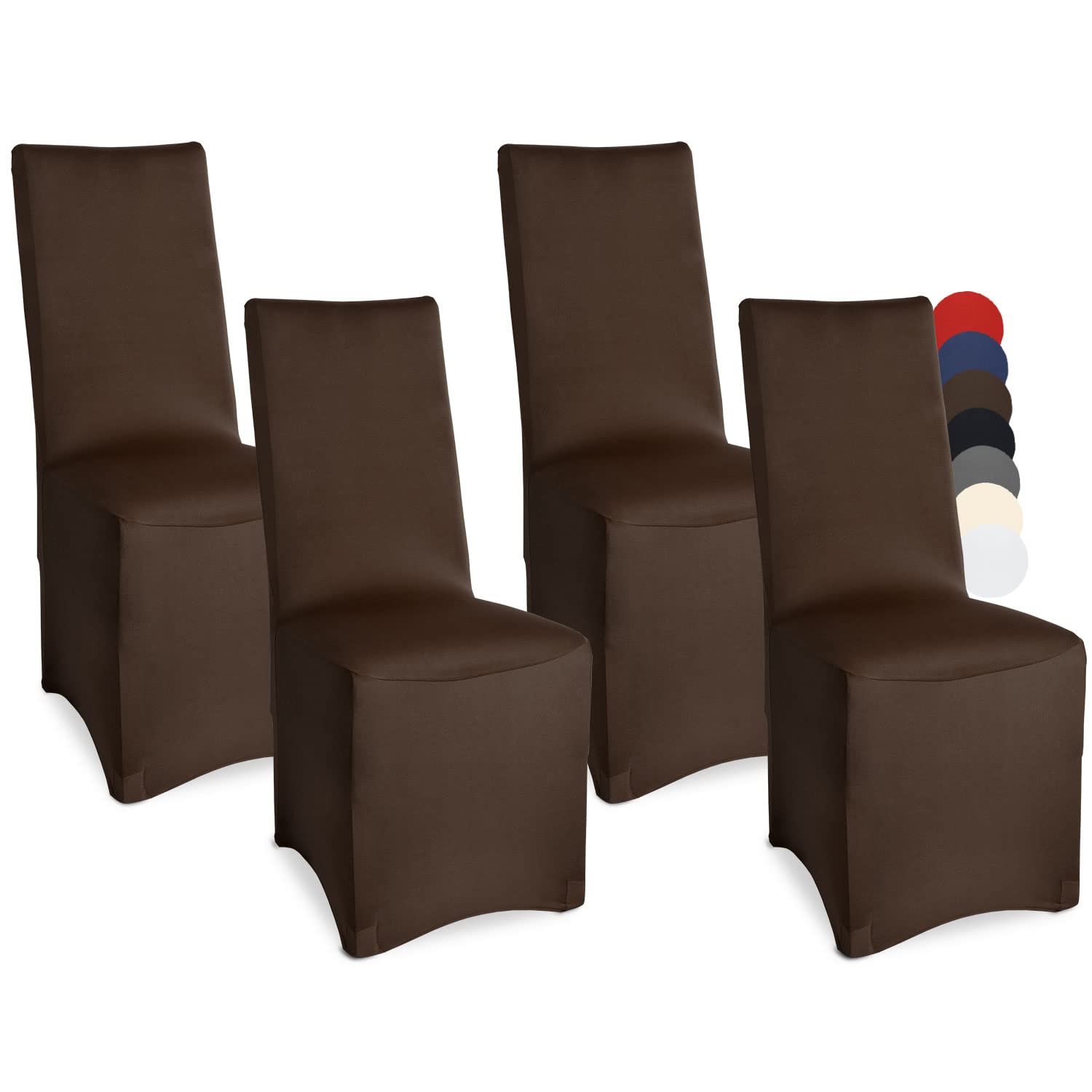 Beautissu Bankett Stuhlhussen 4er Set Leona