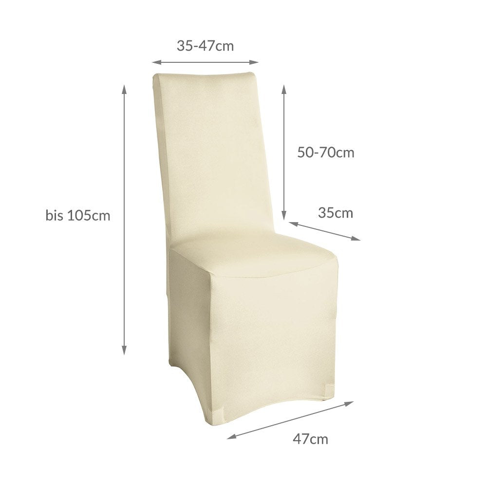Beautissu Bankett Stuhlhussen 4er Set Leona
