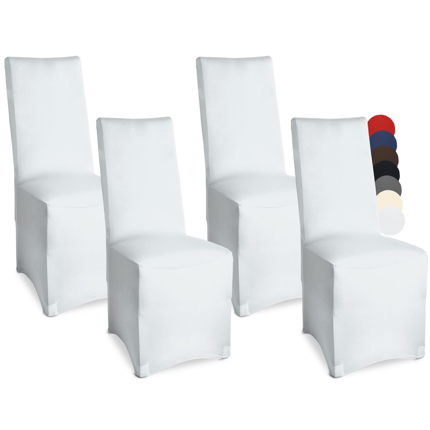 Beautissu Bankett Stuhlhussen 4er Set Leona