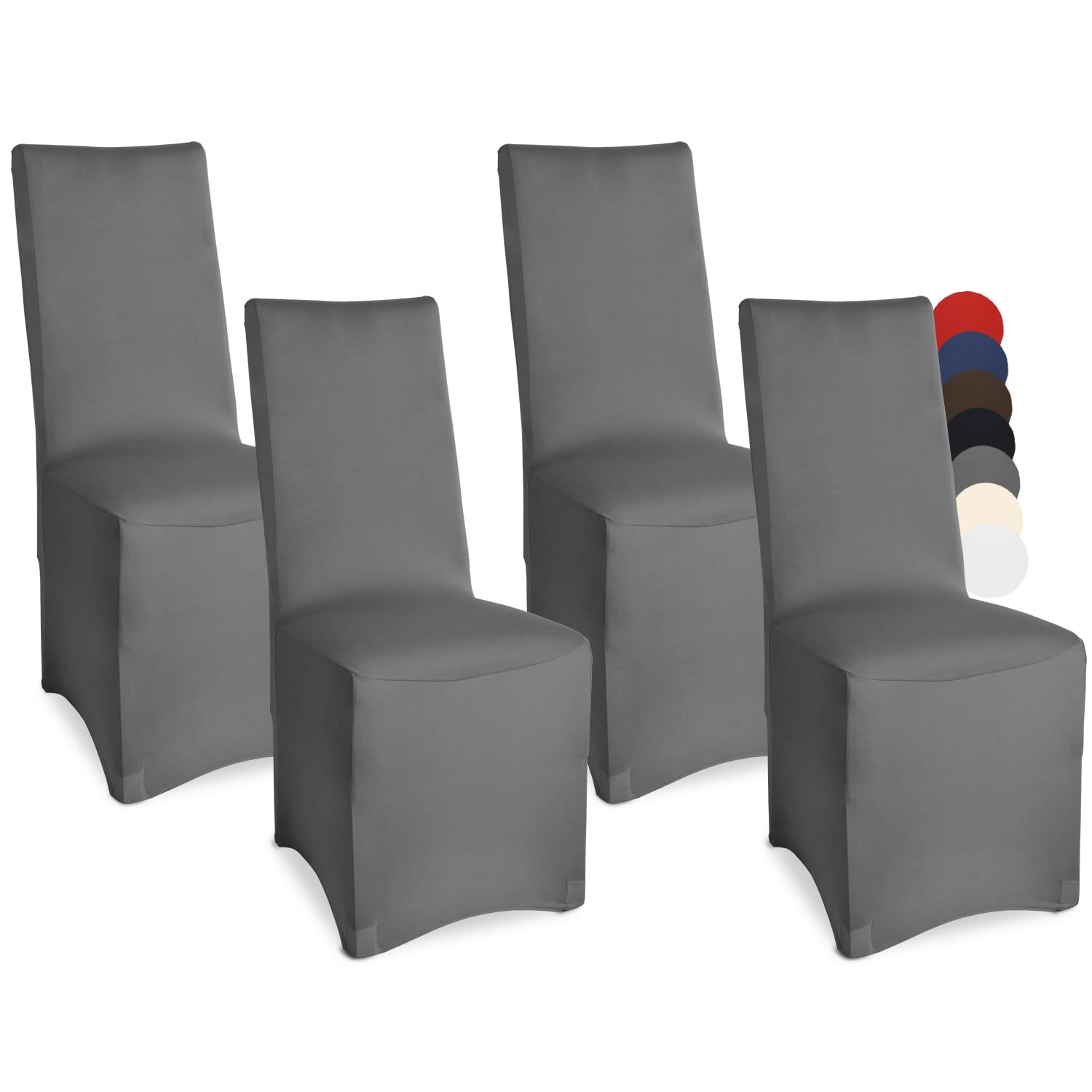 Beautissu Bankett Stuhlhussen 4er Set Leona