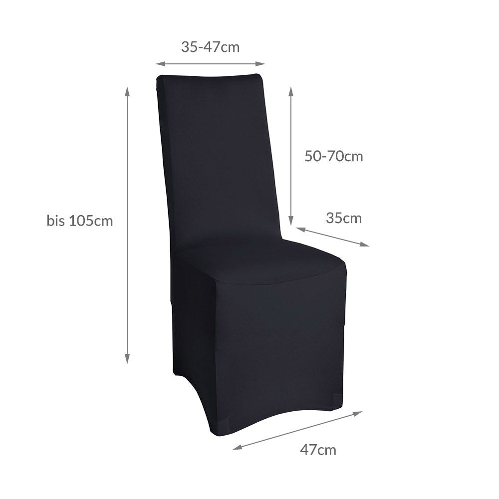 Beautissu Bankett Stuhlhussen 4er Set Leona