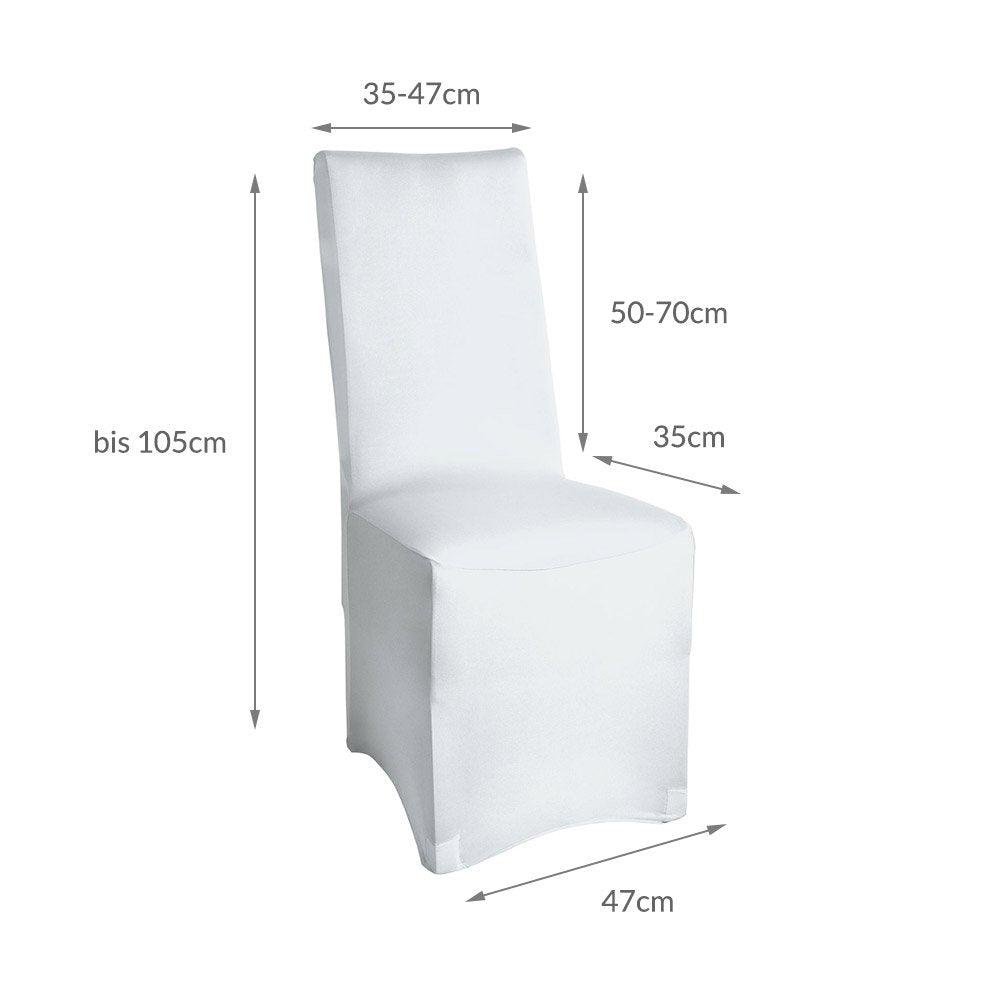 Beautissu Bankett Stuhlhussen 4er Set Leona