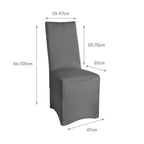 Beautissu Bankett Stuhlhussen 4er Set Leona