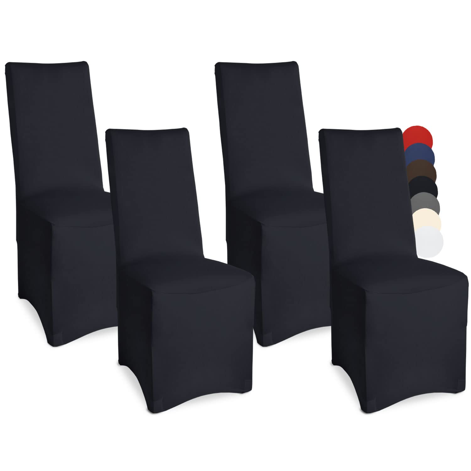 Beautissu Bankett Stuhlhussen 4er Set Leona