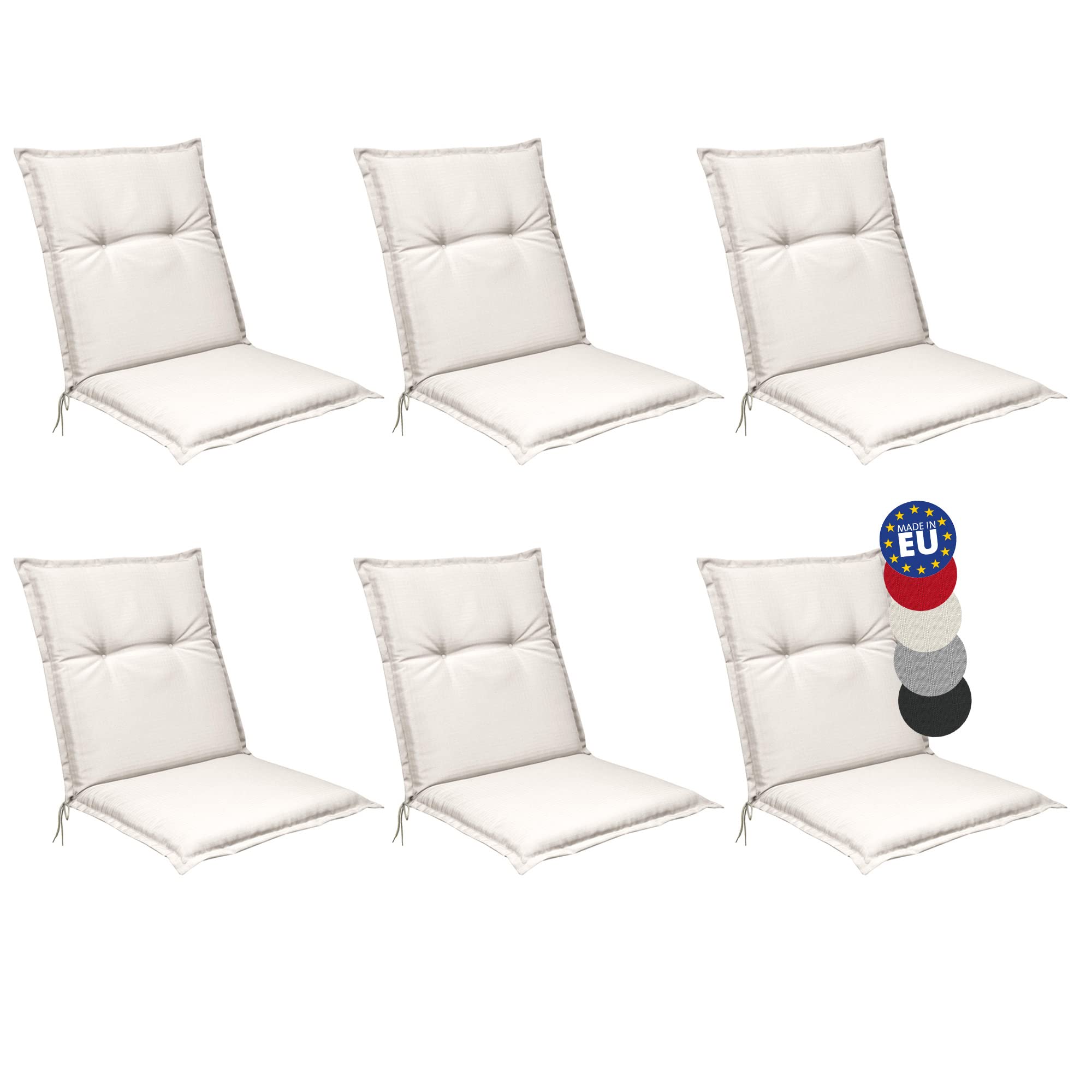 Beautissu Niedriglehner Auflagen 100x50 cm Base NL