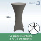 Beautissu 2er Set Stretch Stehtisch Husse Stella