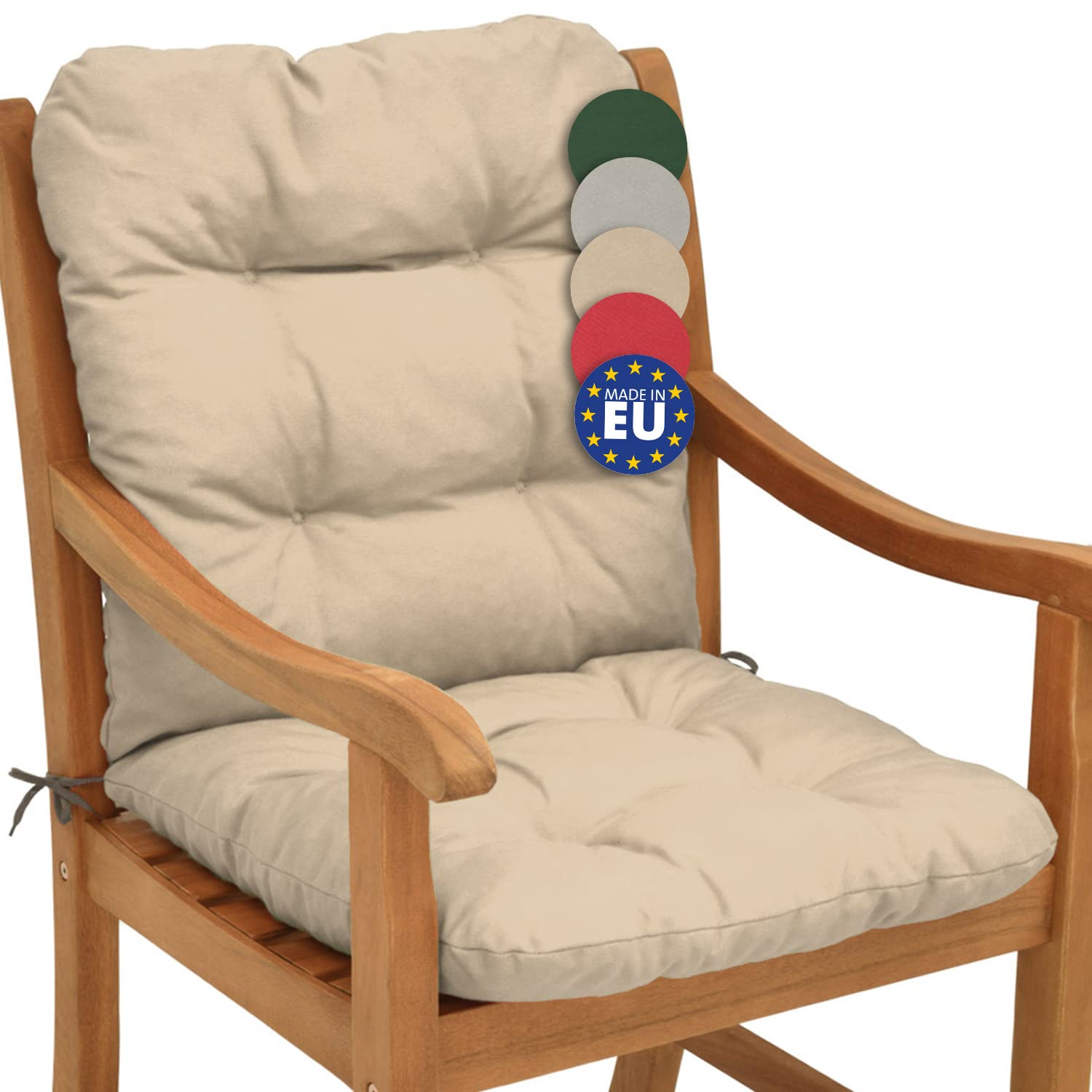 Beautissu Niedriglehner Auflagen Set Flair NL 100x50x8cm