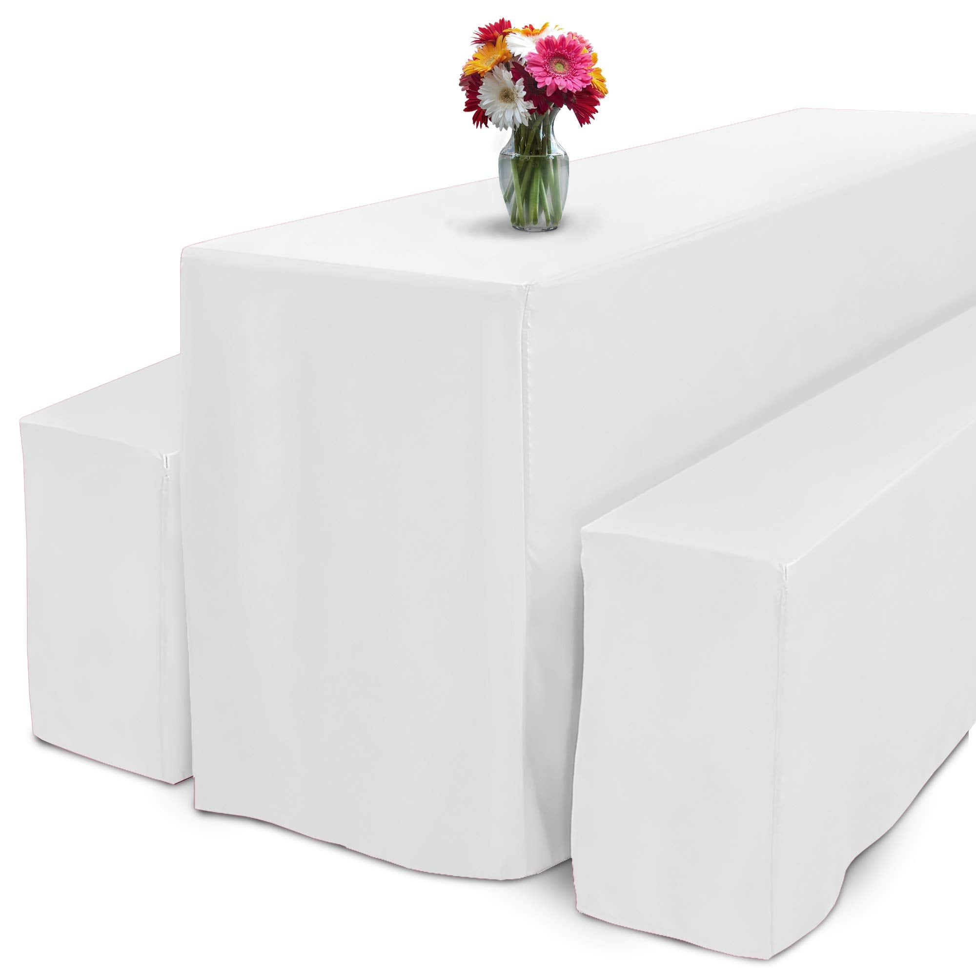 Beautissu 3tlg Hussen Bierzeltgarnitur Set Basic L