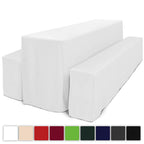 Beautissu 3tlg Hussen Bierzeltgarnitur Set Basic L