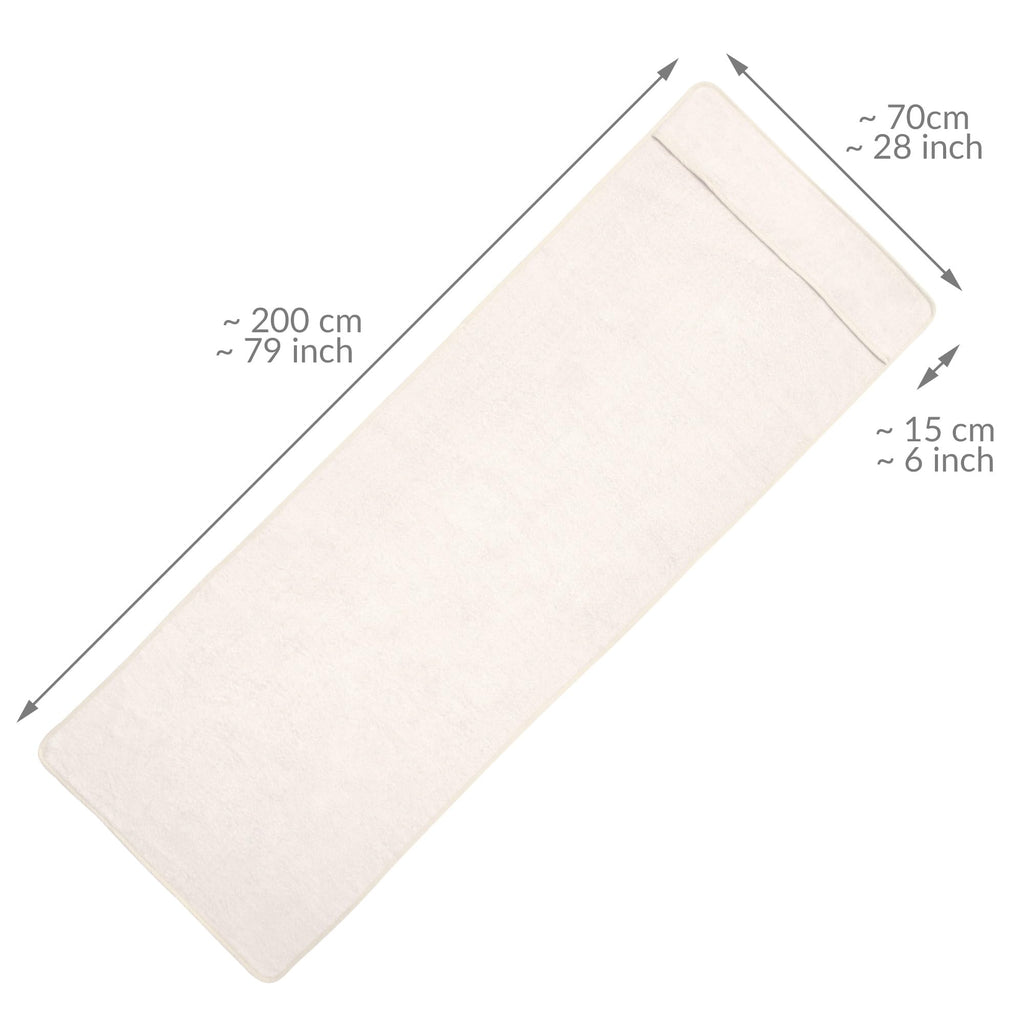 Beautissu XL Frottee Handtuch für Sonnenliege Marbella