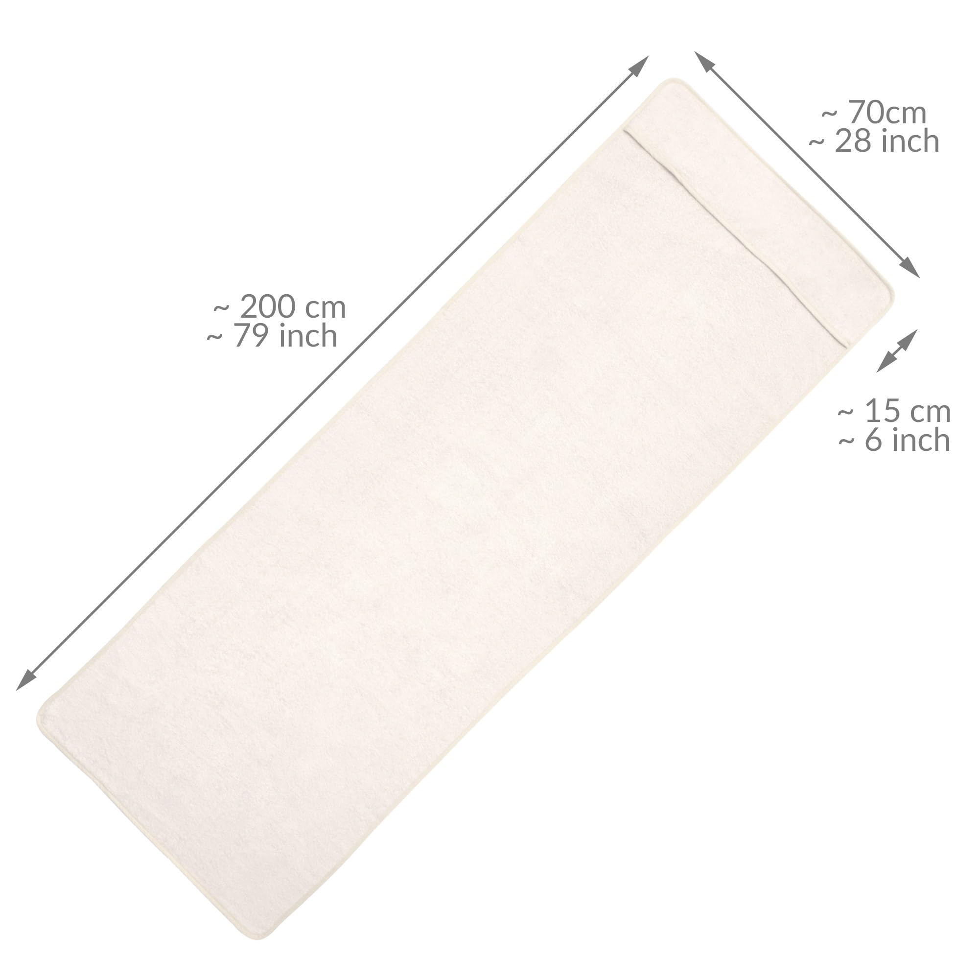 Beautissu XL Frottee Handtuch für Sonnenliege Marbella