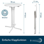 Beautissu Stehtisch mit Husse im Set – in div. Farben & Größen - Sylt & Stella