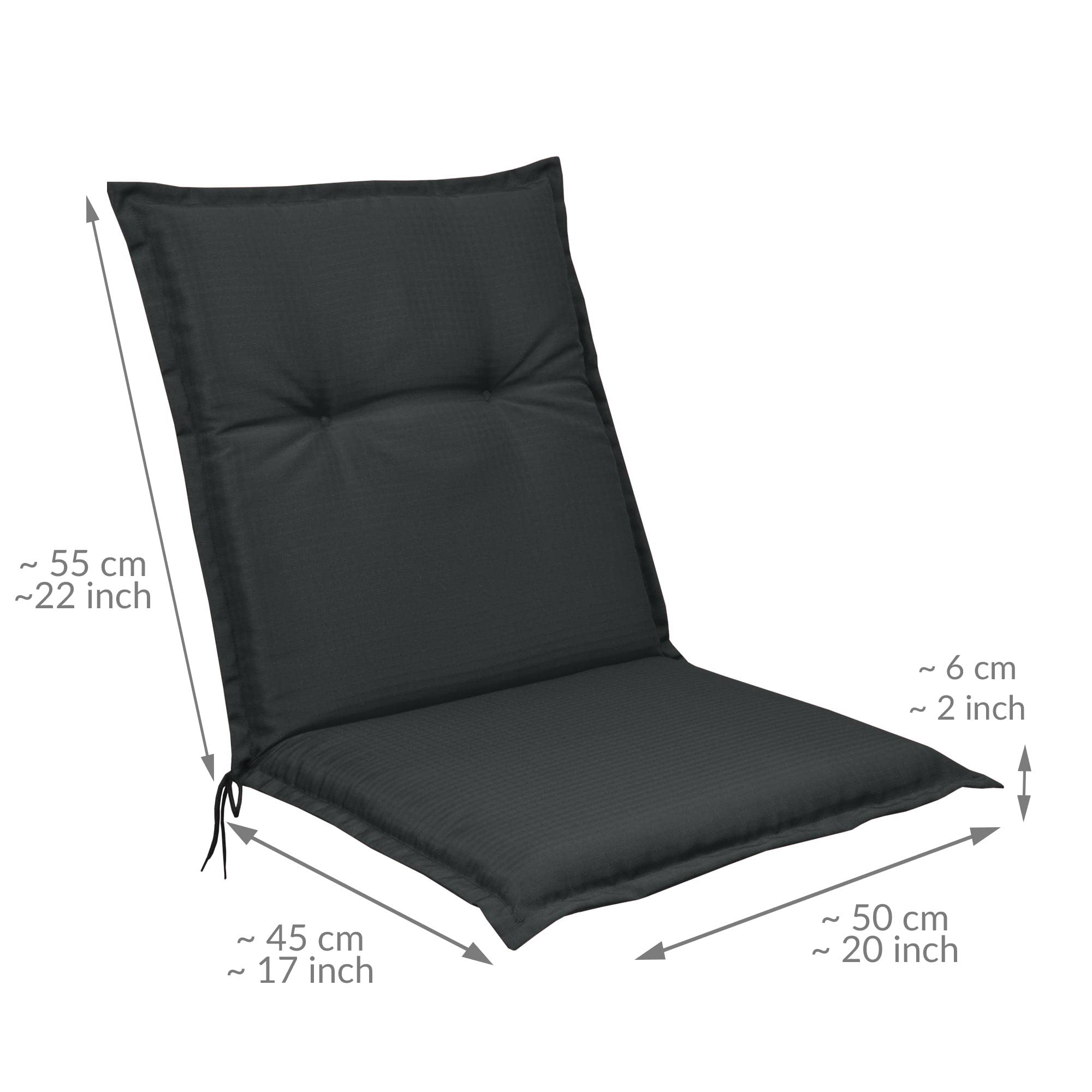 Beautissu Niedriglehner Auflagen 100x50 cm Base NL