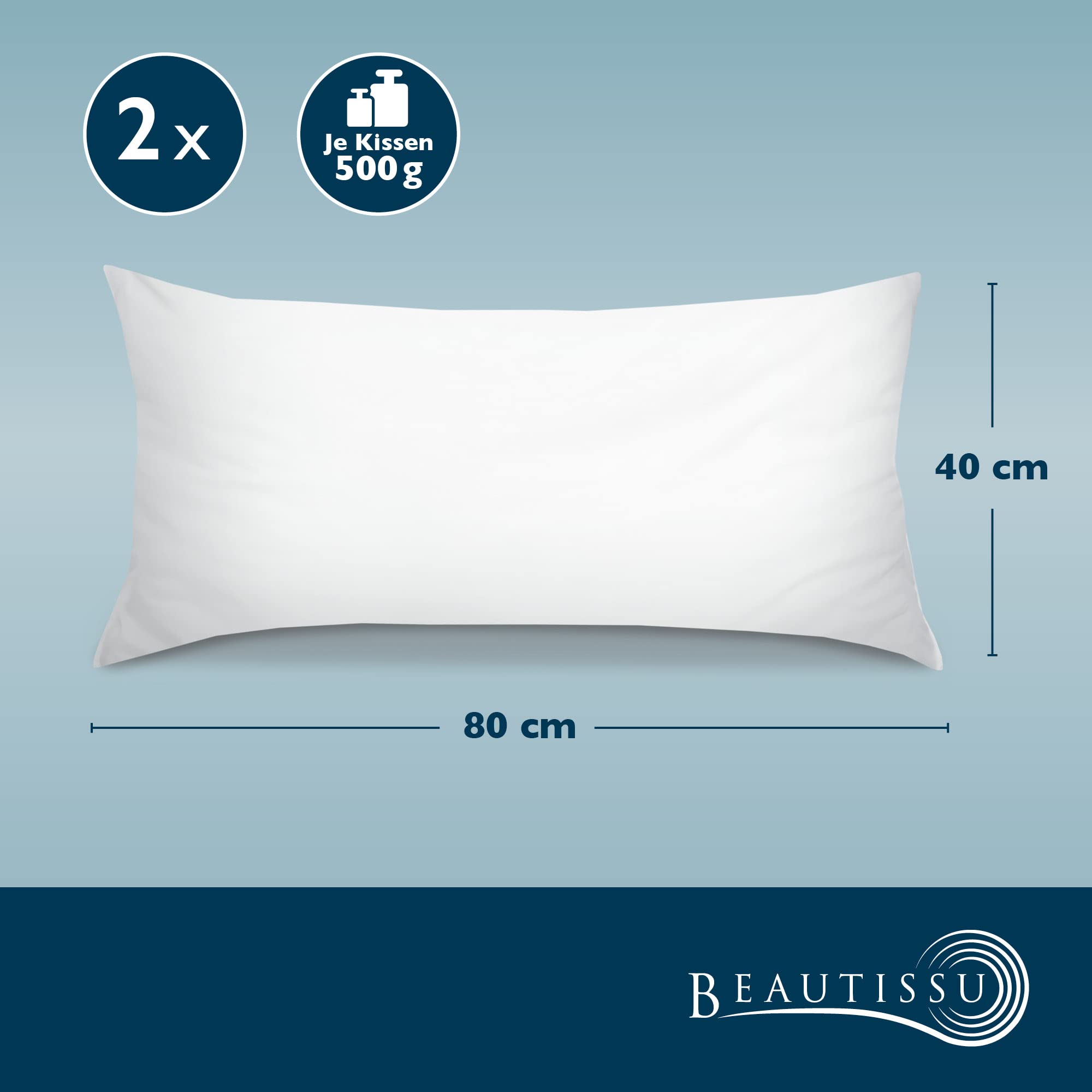 Beautissu 2er Kopfkissen Set BeautNuit UK