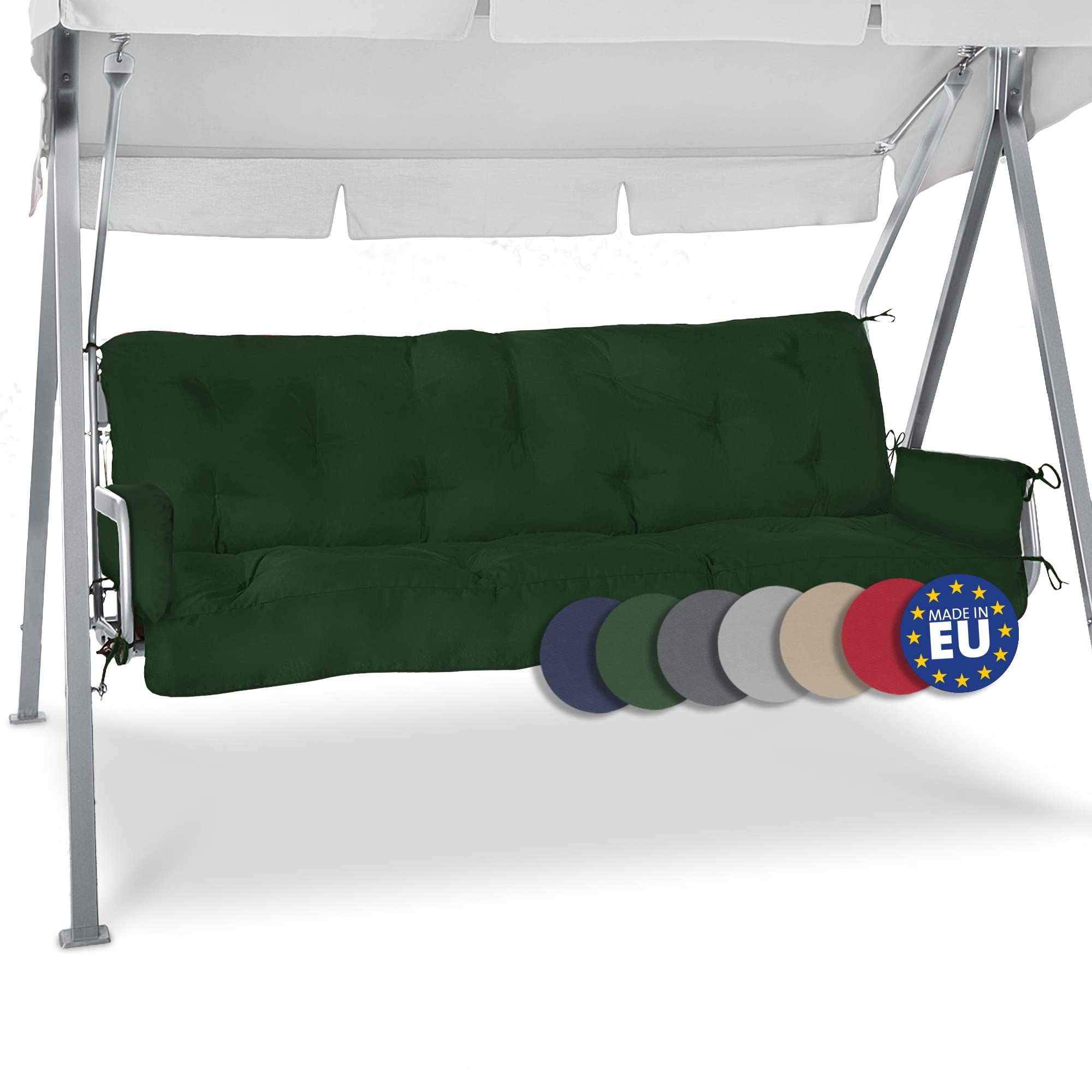 Beautissu Sitzkissen für Hollywoodschaukel 180x50x8cm Flair HS