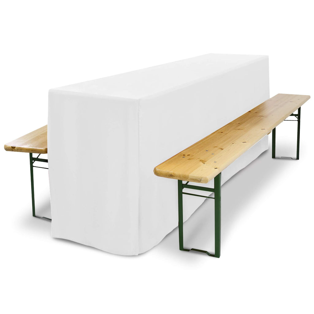 Beautissu 3tlg Hussen Bierzeltgarnitur Set Basic L