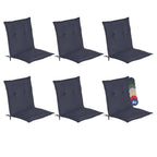 Beautissu Niedriglehner Auflage Gartenstuhl 100x50x6 cm Loft NL