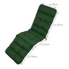 Beautissu Bequeme Liegenauflage Deckchair & Sonnenliegen 200x50cm Flair DC