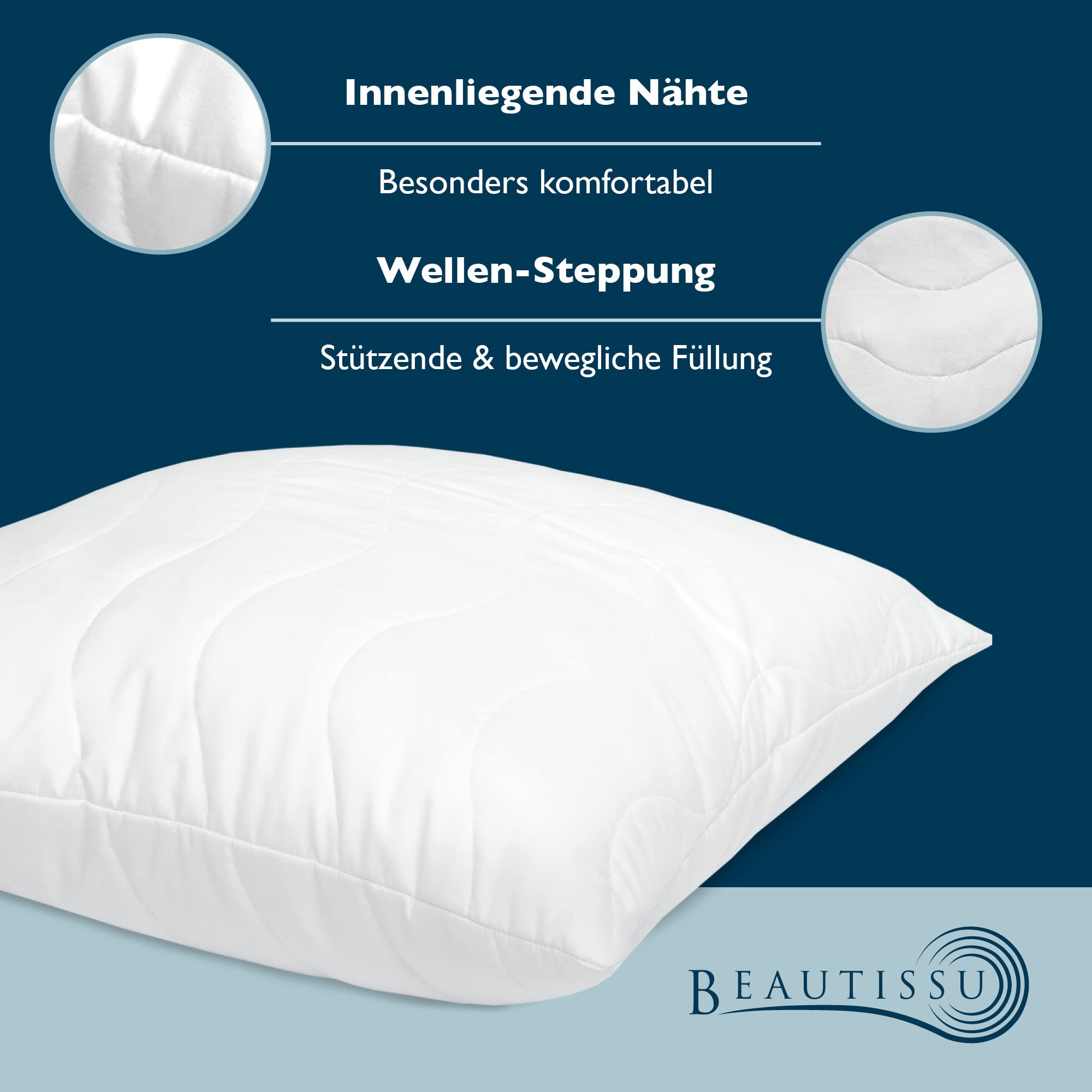 Beautissu 2er Kopfkissen Set BeautNuit UK