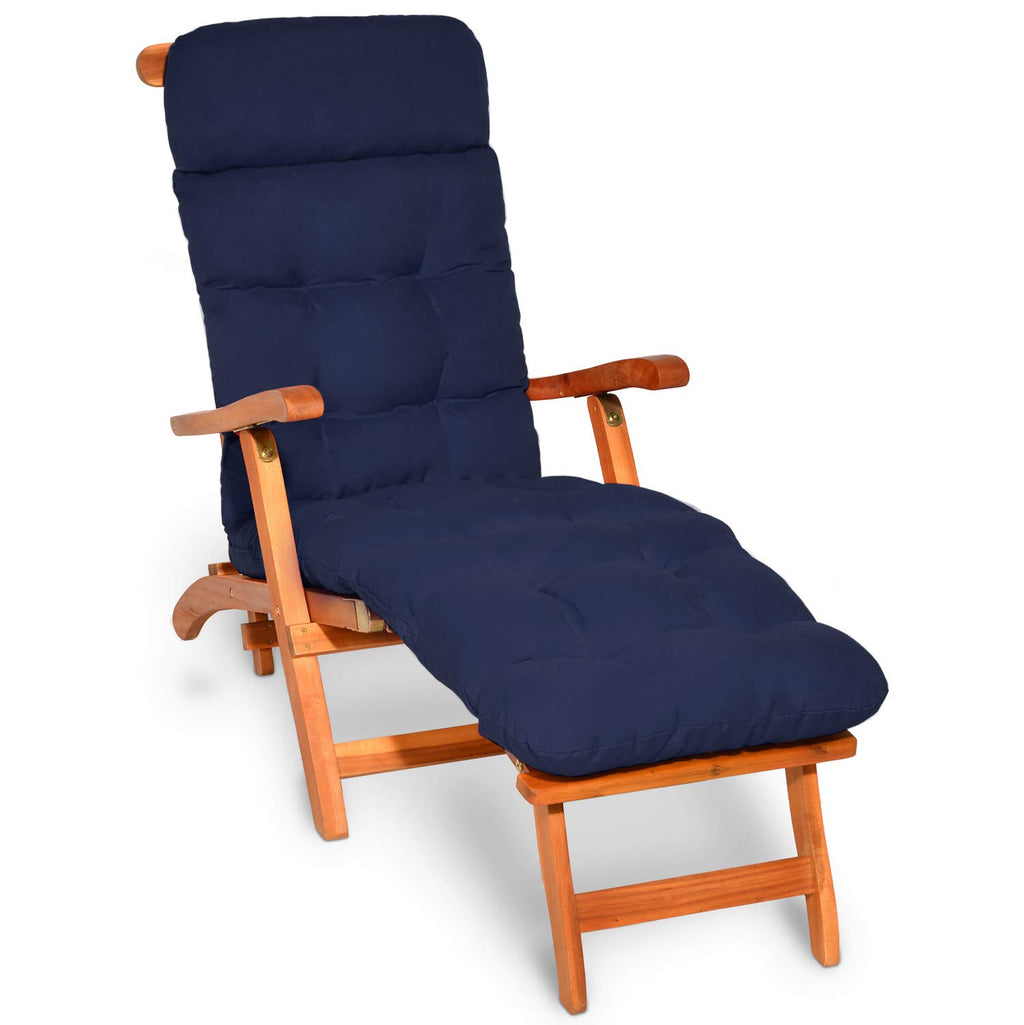 Beautissu Bequeme Liegenauflage Deckchair & Sonnenliegen 200x50cm Flair DC
