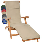 Beautissu Luxus Deckchair Auflage Sonnenliege 175x45x5cm LoftLux DC