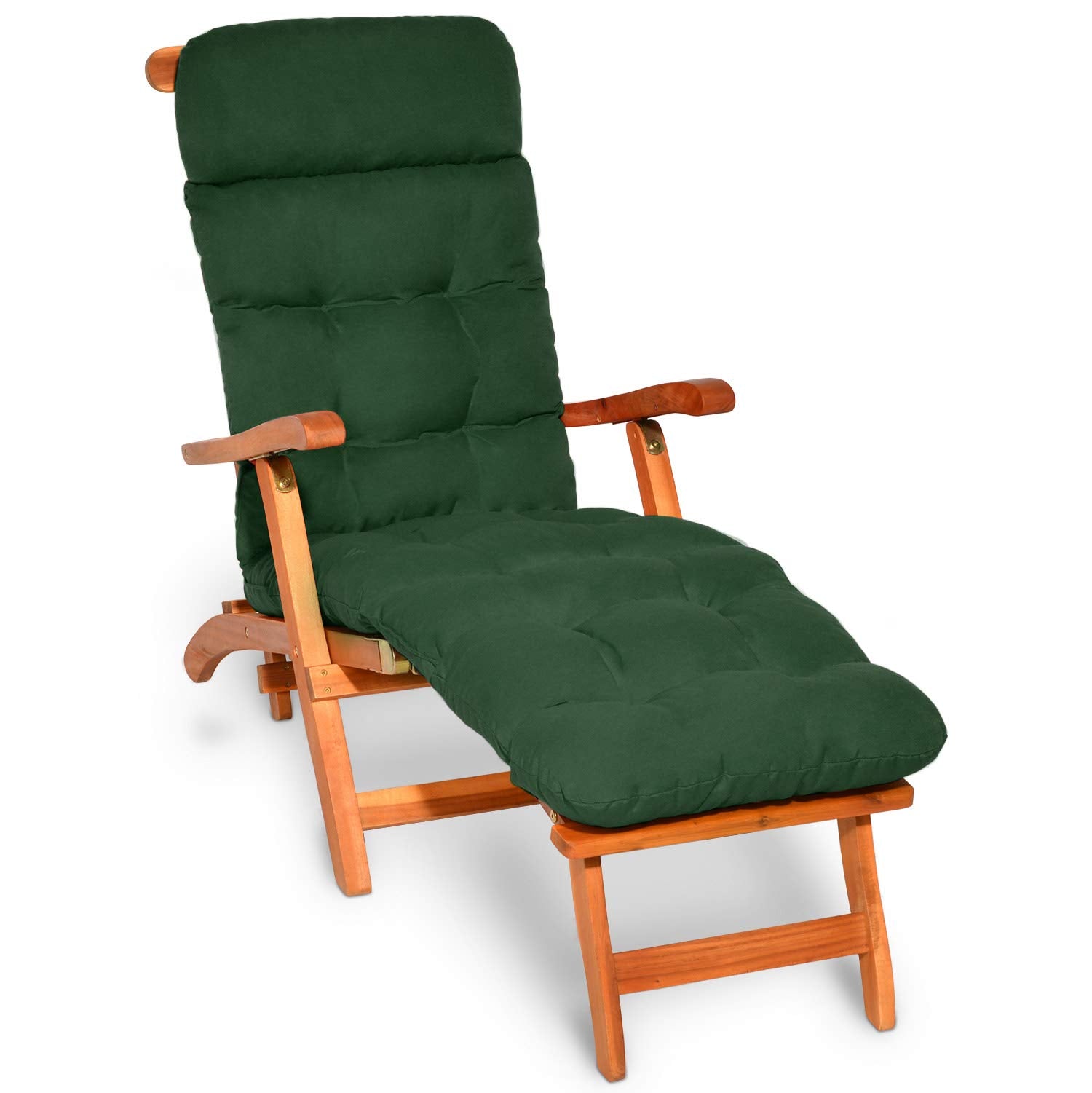 Beautissu Bequeme Liegenauflage Deckchair & Sonnenliegen 200x50cm Flair DC
