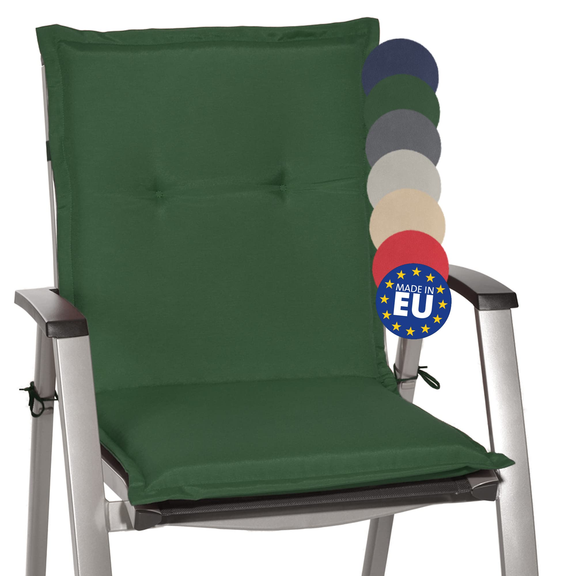 Beautissu Niedriglehner Auflage Gartenstuhl 100x50x6 cm Loft NL
