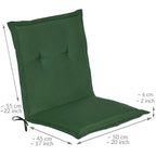 Beautissu Niedriglehner Auflage Gartenstuhl 100x50x6 cm Loft NL