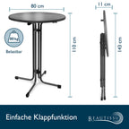 Beautissu Stehtisch klappbar Bellini