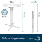 Beautissu Stehtisch Klappbar Sylt