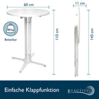Beautissu Stehtisch klappbar Bellini