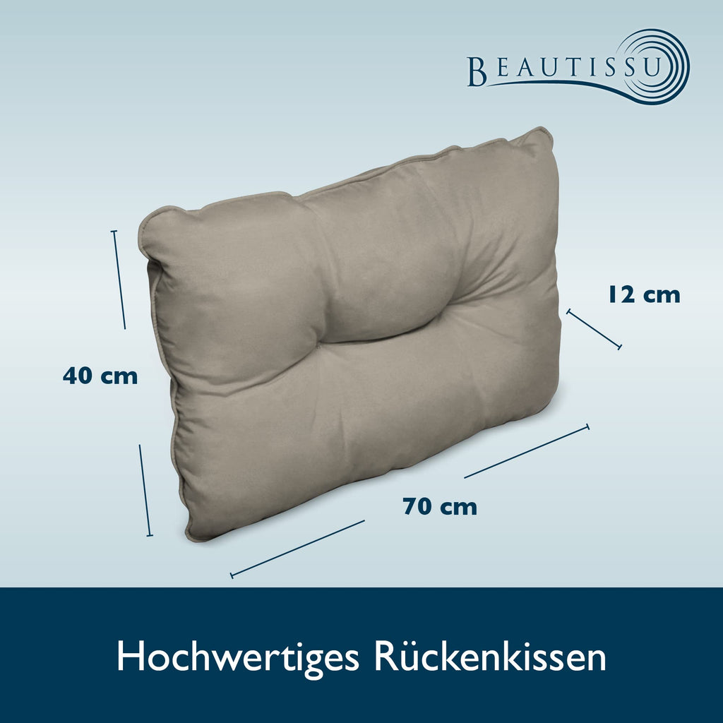 Beautissu Lounge Kissen Outdoor