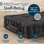 Beautissu Bodenkissen Set Sitzkissen 50x50 cm - Mila