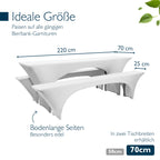 Beautissu Stretchhussen Set 3tlg. Victoria