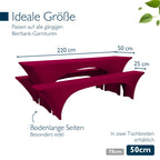 Beautissu Stretchhussen Set 3tlg. Victoria