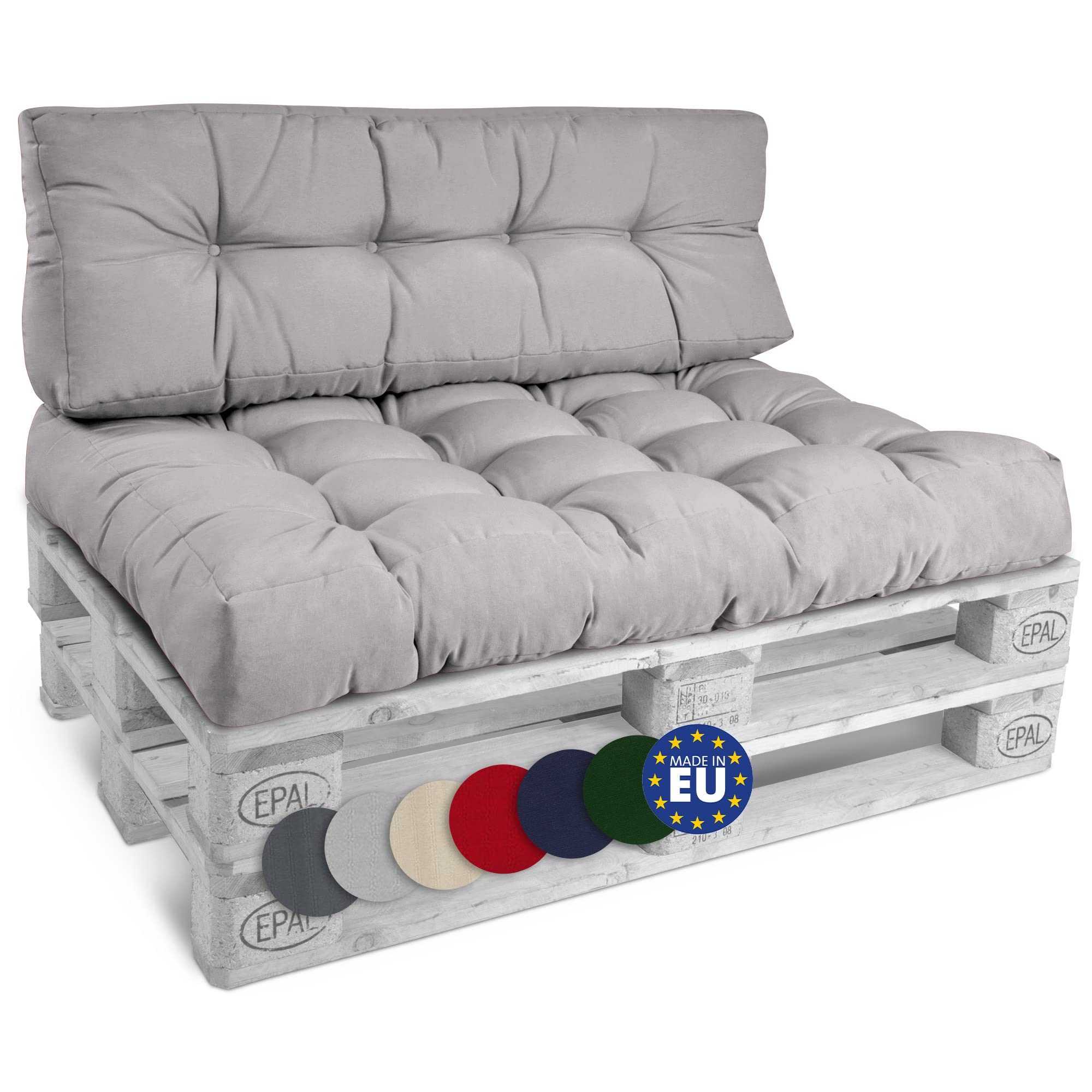 Beautissu Set Palettenkissen Outdoor Style