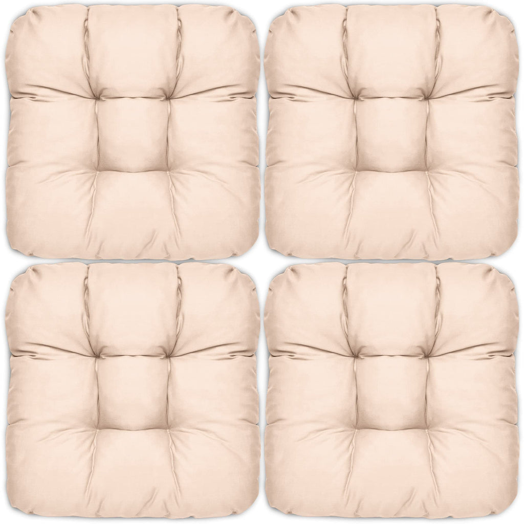 Beautissu 4er Set Sitzkissen 40x40 cm Lisa