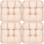 Beautissu 4er Set Sitzkissen 40x40 cm Lisa