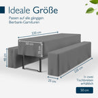 Beautissu Premium Biertischhussen Set – in div. Farben & Größen – Premium M