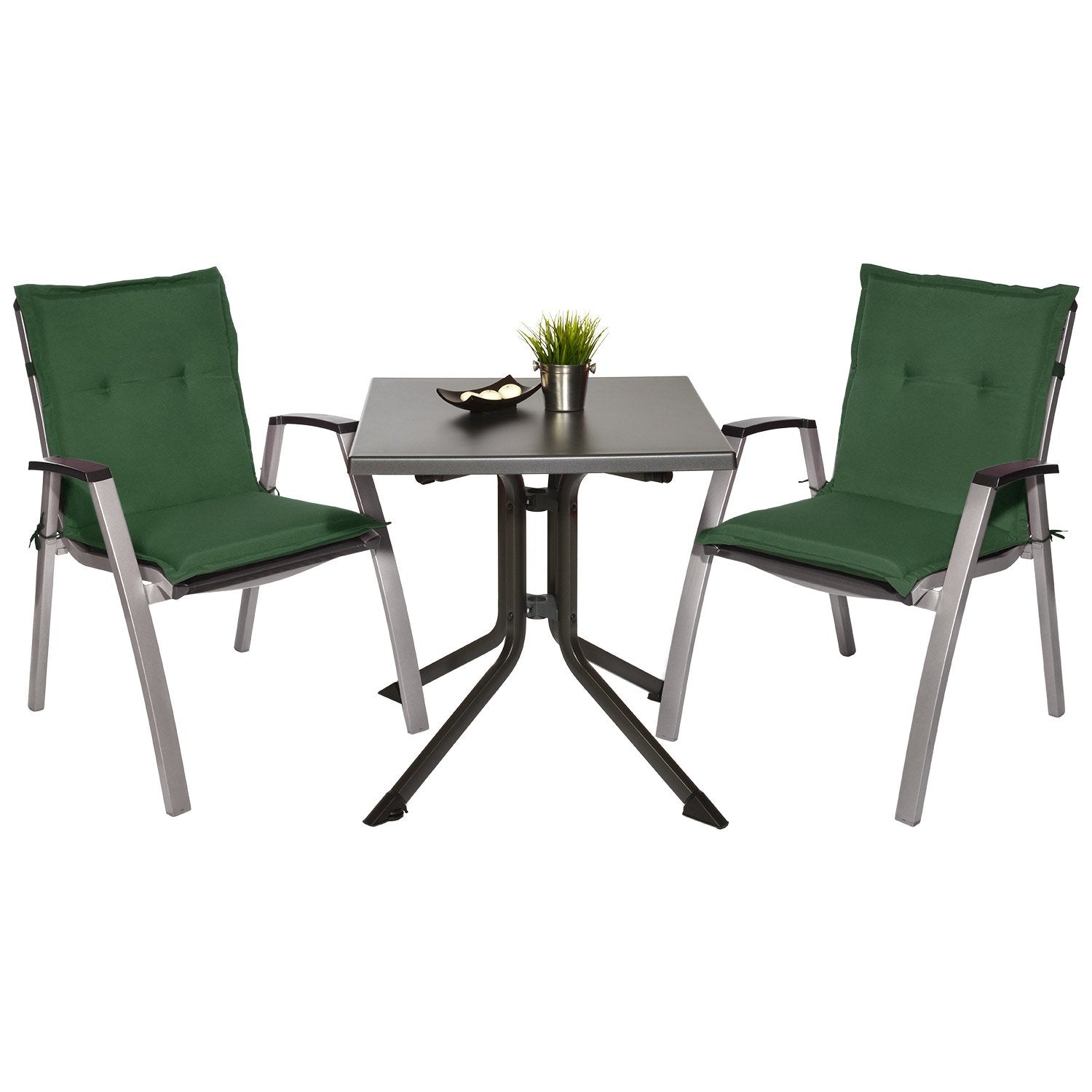 Beautissu Niedriglehner Auflage Gartenstuhl 100x50x6 cm Loft NL