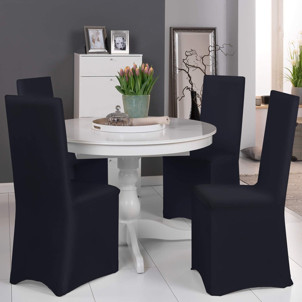 Beautissu Bankett Stuhlhussen 4er Set Leona
