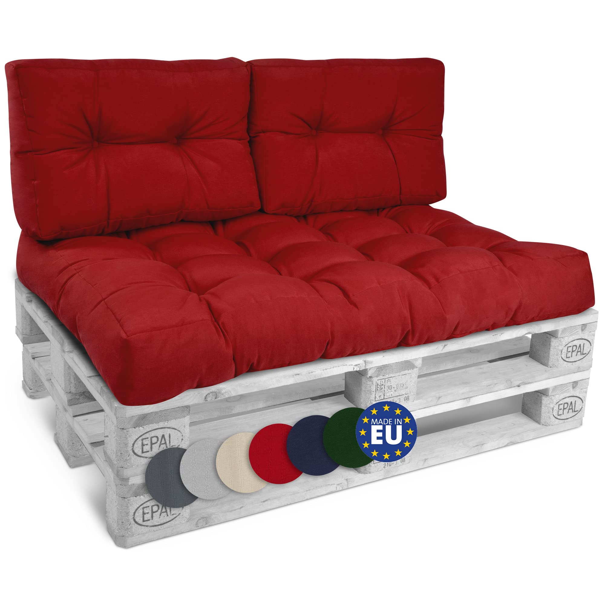 Beautissu Set Palettenkissen Outdoor Style