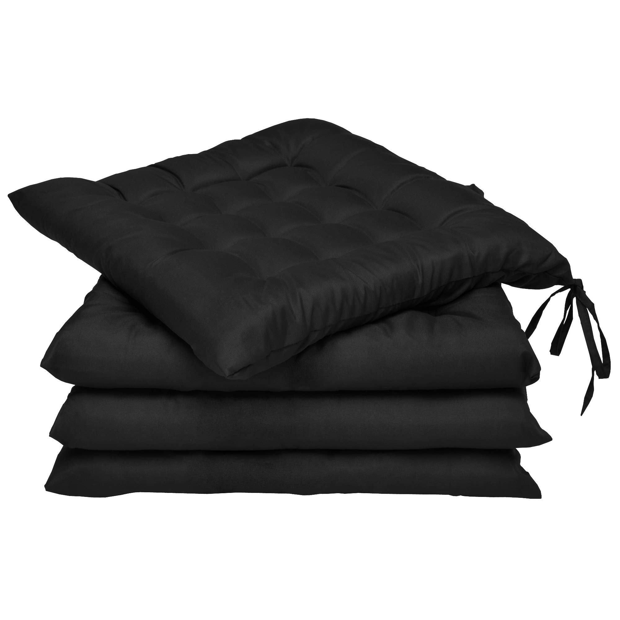 Beautissu 4er Set Stuhlkissen 40x40 cm Lea