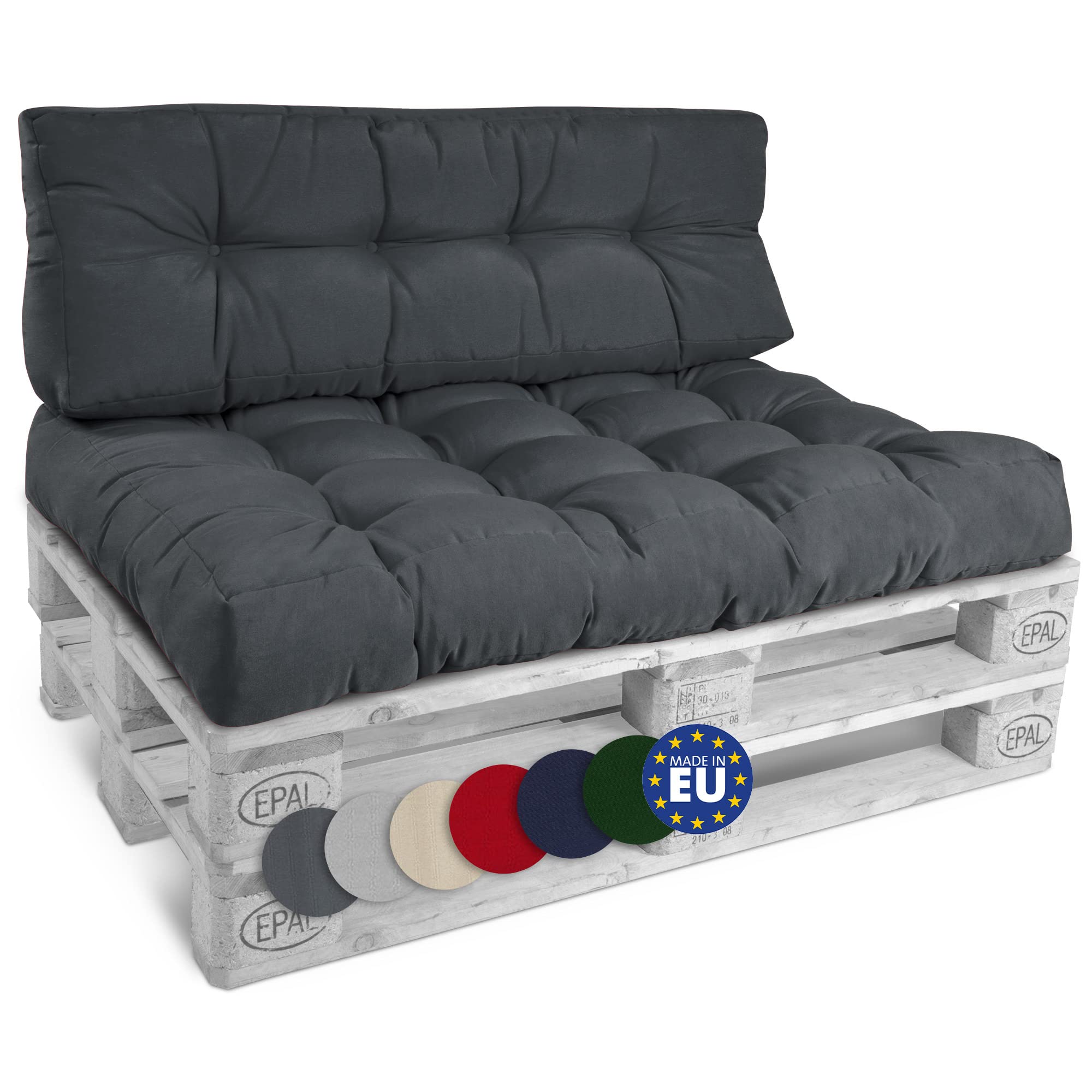 Beautissu Set Palettenkissen Outdoor Style