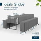 Beautissu Premium Biertischhussen Set – in div. Farben & Größen – Premium M