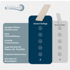 Beautissu Bankauflage 100% Wasserdicht – in div. Farben & Größen – QD-BK