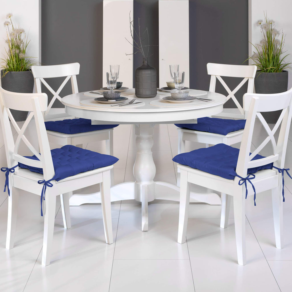 Beautissu 4er Set Stuhlkissen 40x40 cm Lea