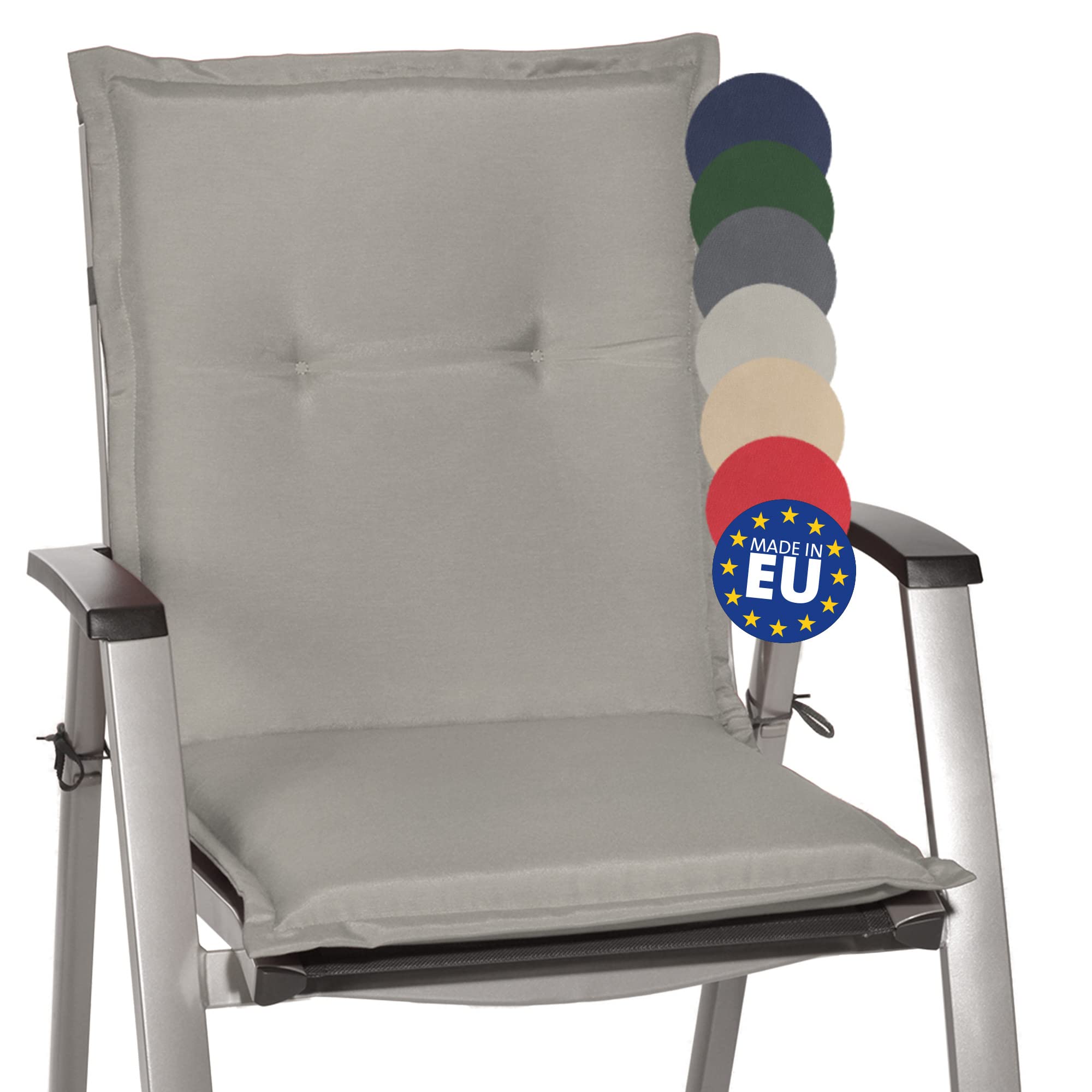 Beautissu Niedriglehner Auflage Gartenstuhl 100x50x6 cm Loft NL